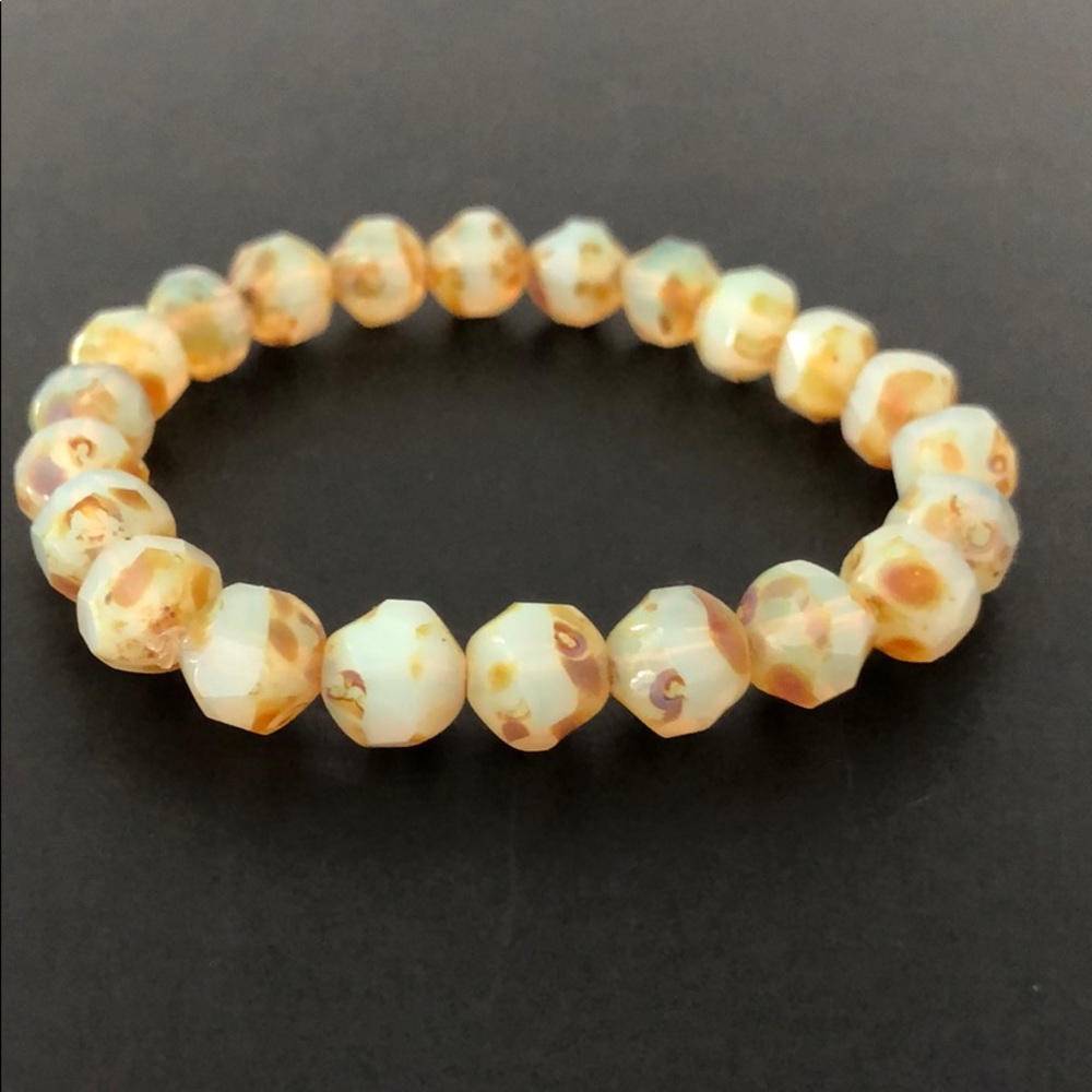 GENUINE POLISHED STONE BRACELETS W/CHARM - Picture 12 of 16